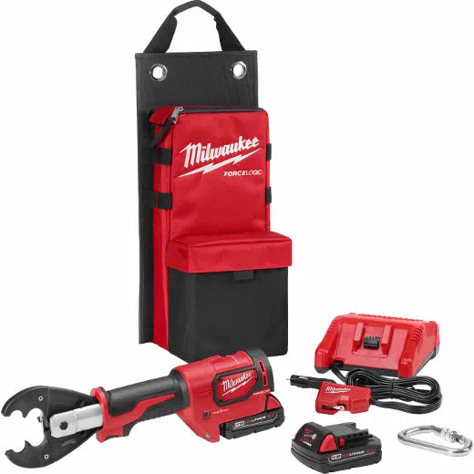 MILWAUKEE M18™ FORCE LOGIC™ 6T Crimper Kit w/ D3 Grooves & Fixed O Die