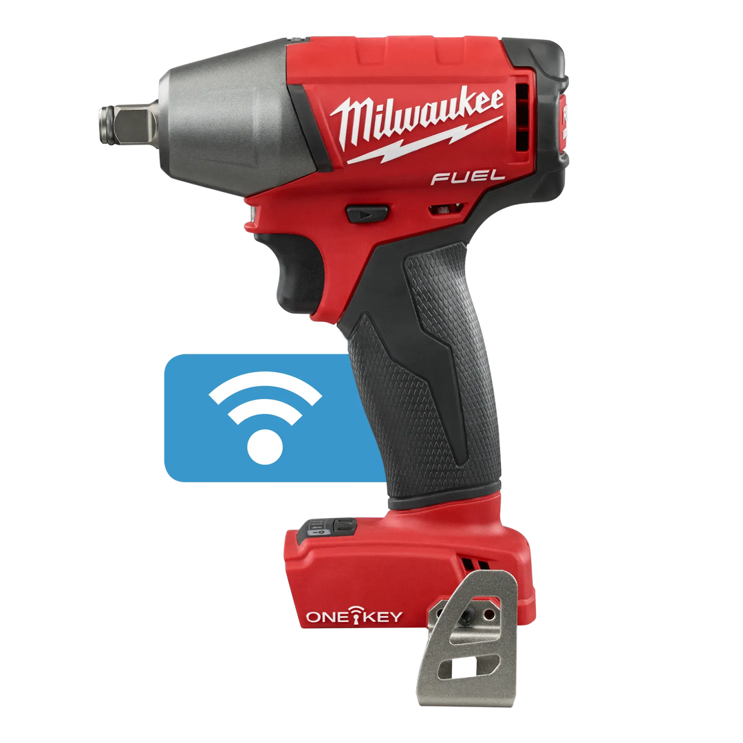MILWAUKEE M18 FUEL™ w/ ONE-KEY™ 1/2" Compact Impact Wrench w/ Friction Ring (Tool Only)