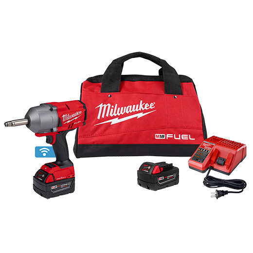 MILWAUKEE M18 FUEL™ 1/2” Ext. Anvil Controlled Torque Impact Wrench w/ ONE-KEY™ Kit