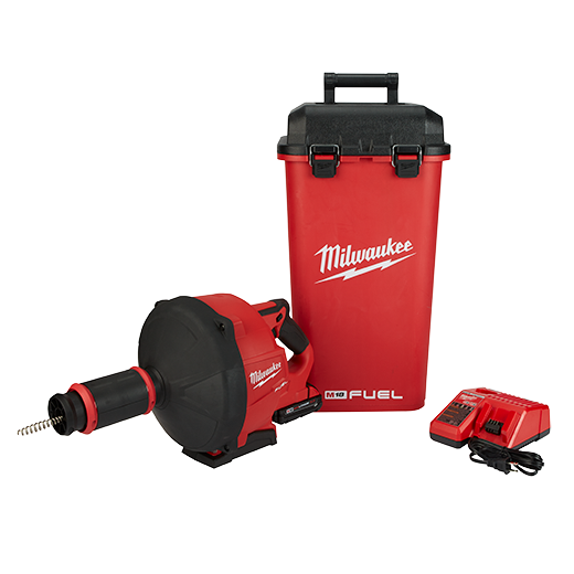 MILWAUKEE M18 FUEL™ Drain Snake Kit w/ CABLE DRIVE™ w/ 5/16” Cable