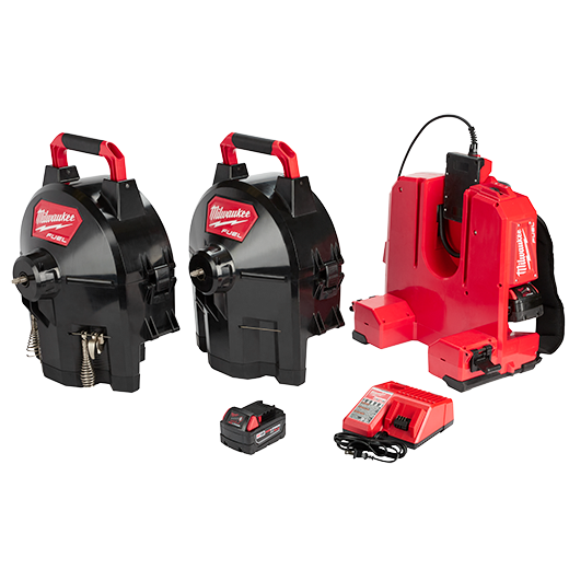 Máquina de tambor seccional MILWAUKEE M18 FUEL™ SWITCH PACK™ con cable de 1/2”