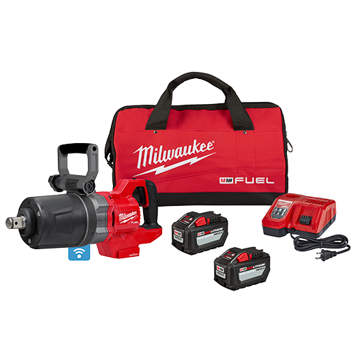 MILWAUKEE M18 FUEL™ Llave de impacto de alto torque con mango en D de 1" con kit ONE-KEY™