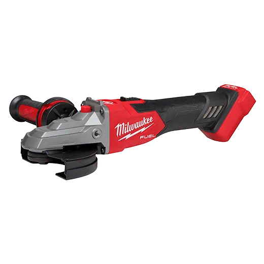 Amoladora con freno de cabeza plana MILWAUKEE M18 FUEL™ de 5" con interruptor de bloqueo deslizante (solo herramienta)