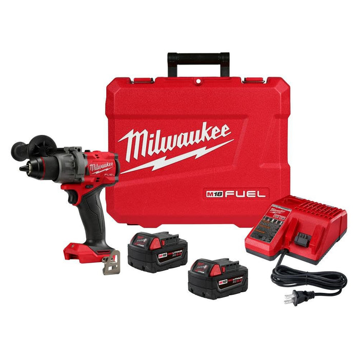 Kit de taladro percutor/destornillador MILWAUKEE M18 FUEL™ de 1/2"