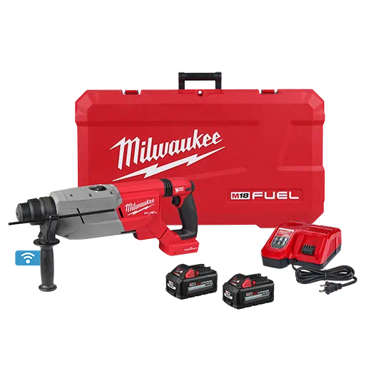 Martillo perforador con mango en D MILWAUKEE M18 FUEL™ de 1-1/4” SDS PLUS con kit ONE-KEY™