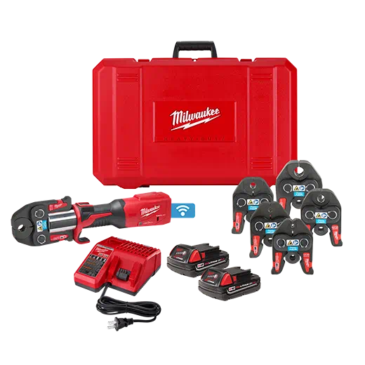 Kit de herramientas de prensa MILWAUKEE M18™ FORCE LOGIC™ con ONE-KEY™ y mordazas ACR STREAMLINE™ de 1/4" - 7/8"