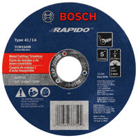 BOSCH 5" .040" 7/8" Arbor Type 1A (ISO 41) 60 Grit Rapido™ Fast Metal/Stainless Cutting Abrasive Wheel (25 PACK)