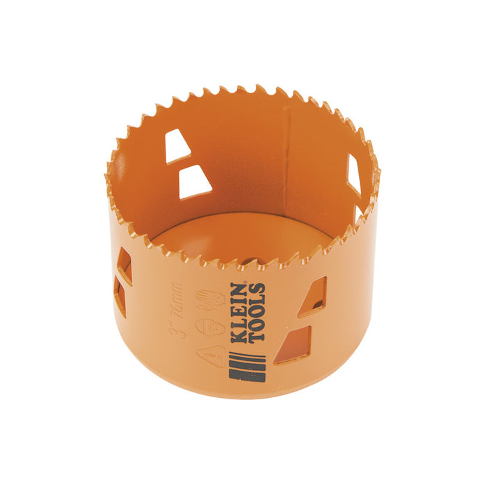 KLEIN TOOLS Bi-Metal Hole Saw, 3-Inch
