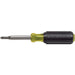 KLEIN TOOLS Multi-Bit Screwdriver / Nut Driver, 5-IN-1, Phillips, Slotted Bits