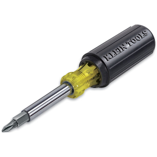 KLEIN TOOLS Multi-Bit Screwdriver / Nut Driver, 11-IN-1, Ph, Sl, Sq, TORX® Bits