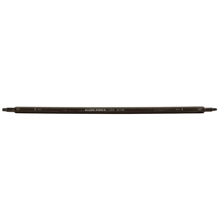 KLEIN TOOLS Adjustable-Length Screwdriver Blade, Square #1, #2