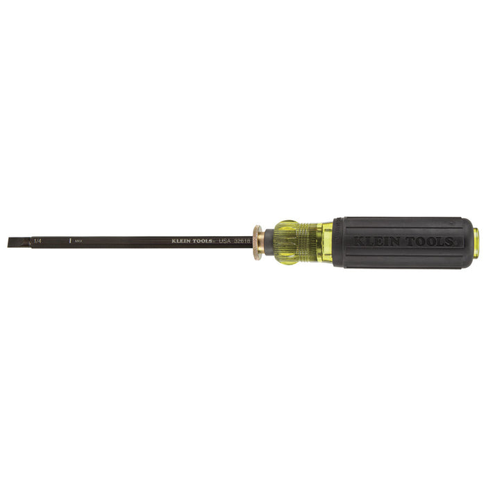 KLEIN TOOLS Adjustable Screwdriver, #2 Phillips, 1/4-Inch Slotted