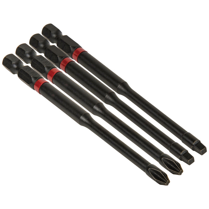 KLEIN TOOLS Pro Impact Power Bits, Assorted 4-Pack