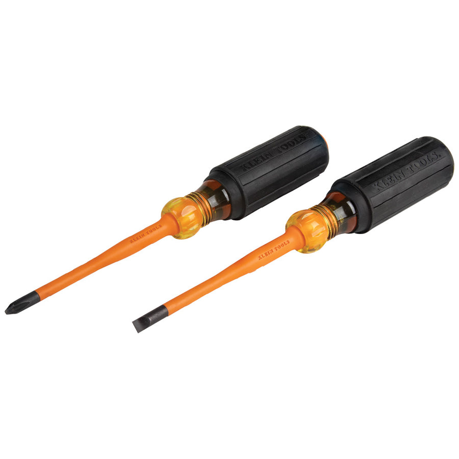 KLEIN TOOLS 2 PC. Slim-Tip Insulated Phillips & Cabinet Tips Screwdriver Set