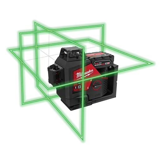 Kit láser verde de 3 planos MILWAUKEE M12™ de 360°