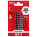 MILWAUKEE 9 PC. SHOCKWAVE™ Impact Hex Insert Bit Set