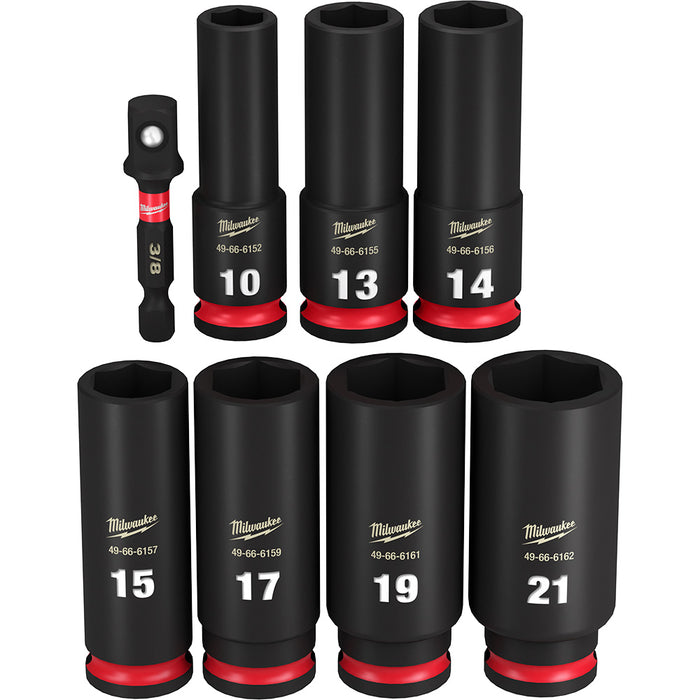 Milwaukee Shockwave Impact Duty 3/8 Drive 10mm Deep 6-Point Socket - 49-66-6152