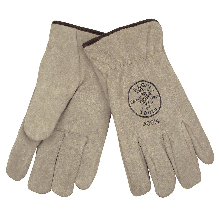 KLEIN TOOLS Suede Cowhide Lined Drivers Gloves