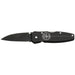 KLEIN TOOLS 2-1/2" Drop Point Blade Black Lightweight Lockback Knife