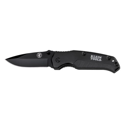 KLEIN TOOLS Black Drop Point Blade Pocket Knife