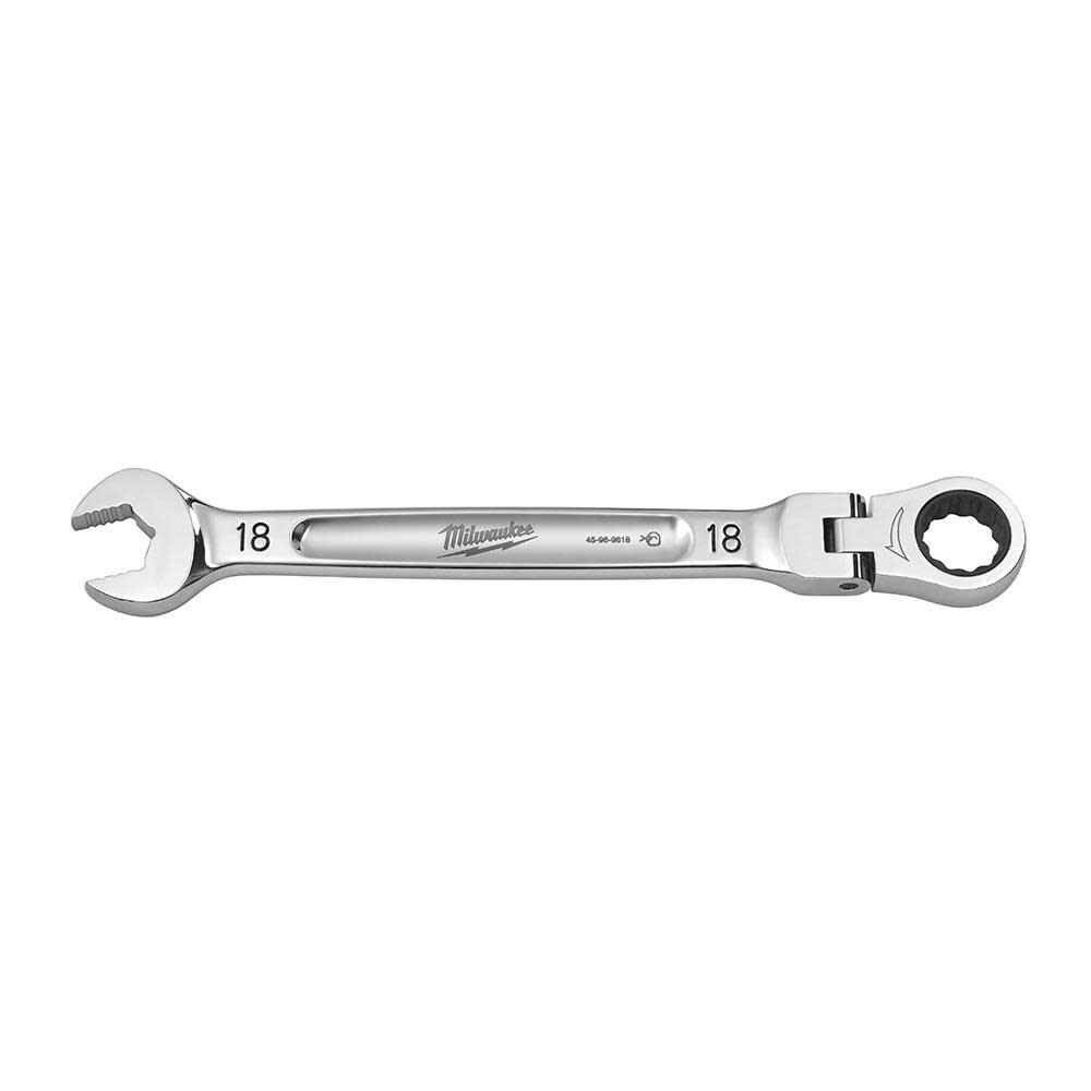 MILWAUKEE Flex Head Ratcheting Combination Wrench - Metric