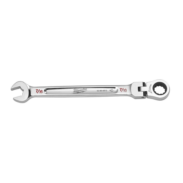 MILWAUKEE Flex Head Ratcheting Combination Wrench - SAE