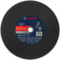 BOSCH 14" 3/32" 1" Arbor Type 1A (ISO 41) 36 Grit Metal Stud/Stainless Cutting Bonded Abrasive Wheel (20 PACK)