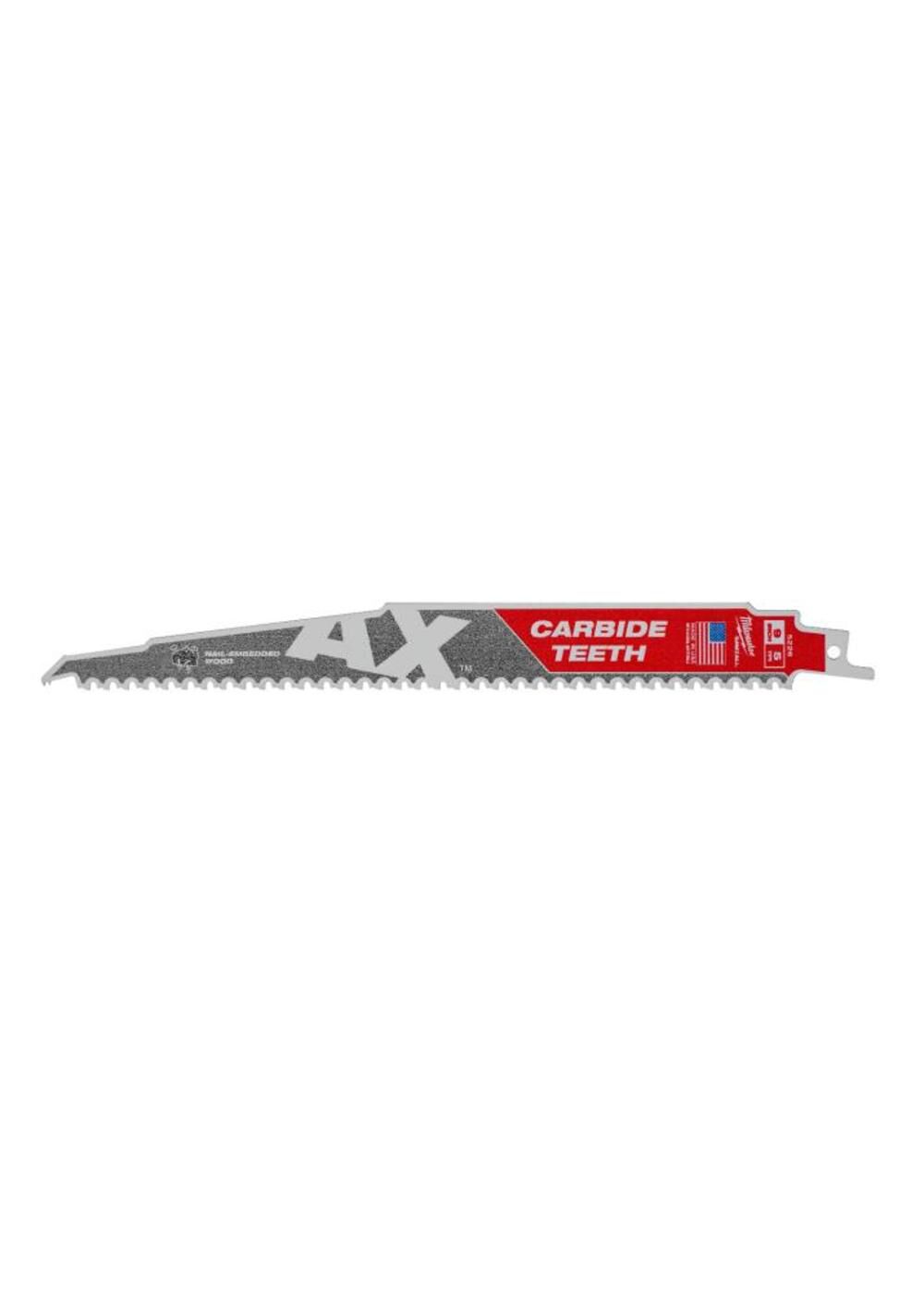 MILWAUKEE 9" 5 TPI SAWZALL® The AX™ w/ Carbide Teeth Wood Blade (5 PACK)