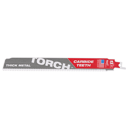 Hoja de carburo SAWZALL® TORCH™ de 9" 8 TPI MILWAUKEE (PAQUETE DE 25)