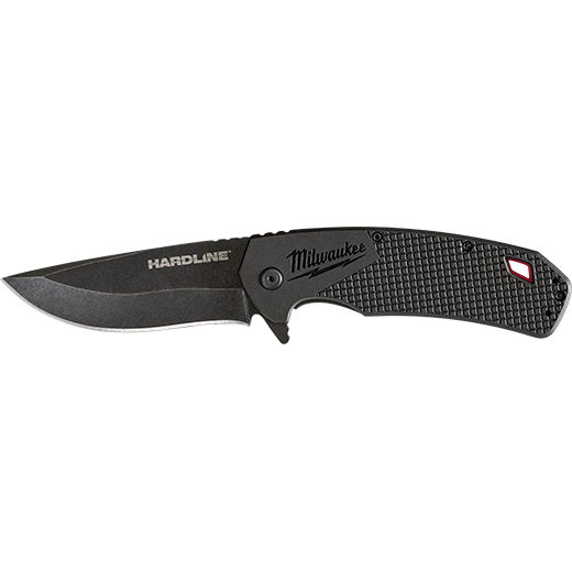 MILWAUKEE 3-1/2” HARDLINE™ Smooth Blade Pocket Knife