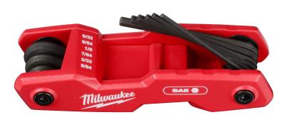 Juego de llaves hexagonales plegables de 9 llaves MILWAUKEE - SAE