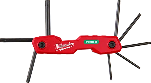 Juego de llaves hexagonales plegables de 8 llaves MILWAUKEE - Torx