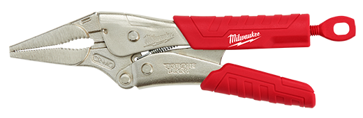 MILWAUKEE Alicates de bloqueo de punta larga TORQUE LOCK™ de 9" con empuñadura