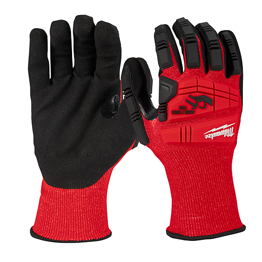 Guantes bañados en nitrilo MILWAUKEE Impact Cut nivel 3