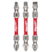 MILWAUKEE 3 PC. SHOCKWAVE IMPACT DUTY™ PH2/SQ2/T25 Double Ended Bits