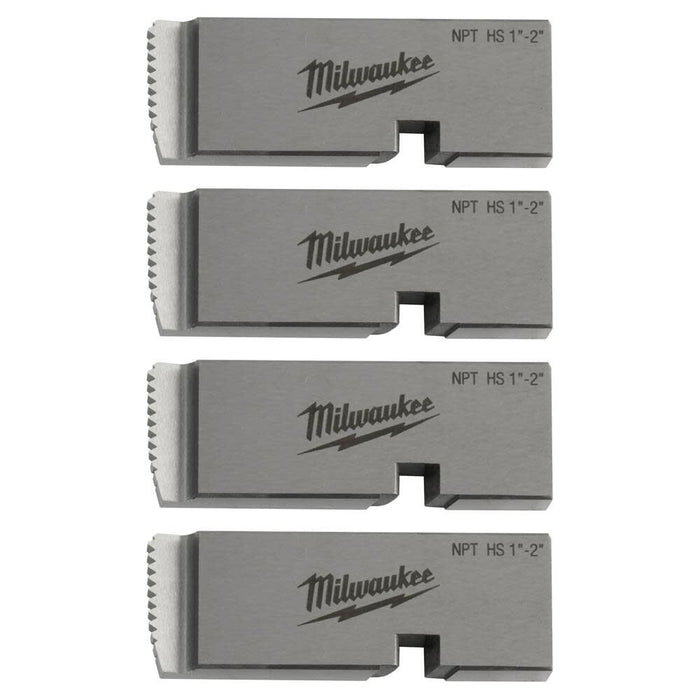 Troqueles de roscado de tubos universales NPT de ALTA VELOCIDAD de 1"-2" MILWAUKEE