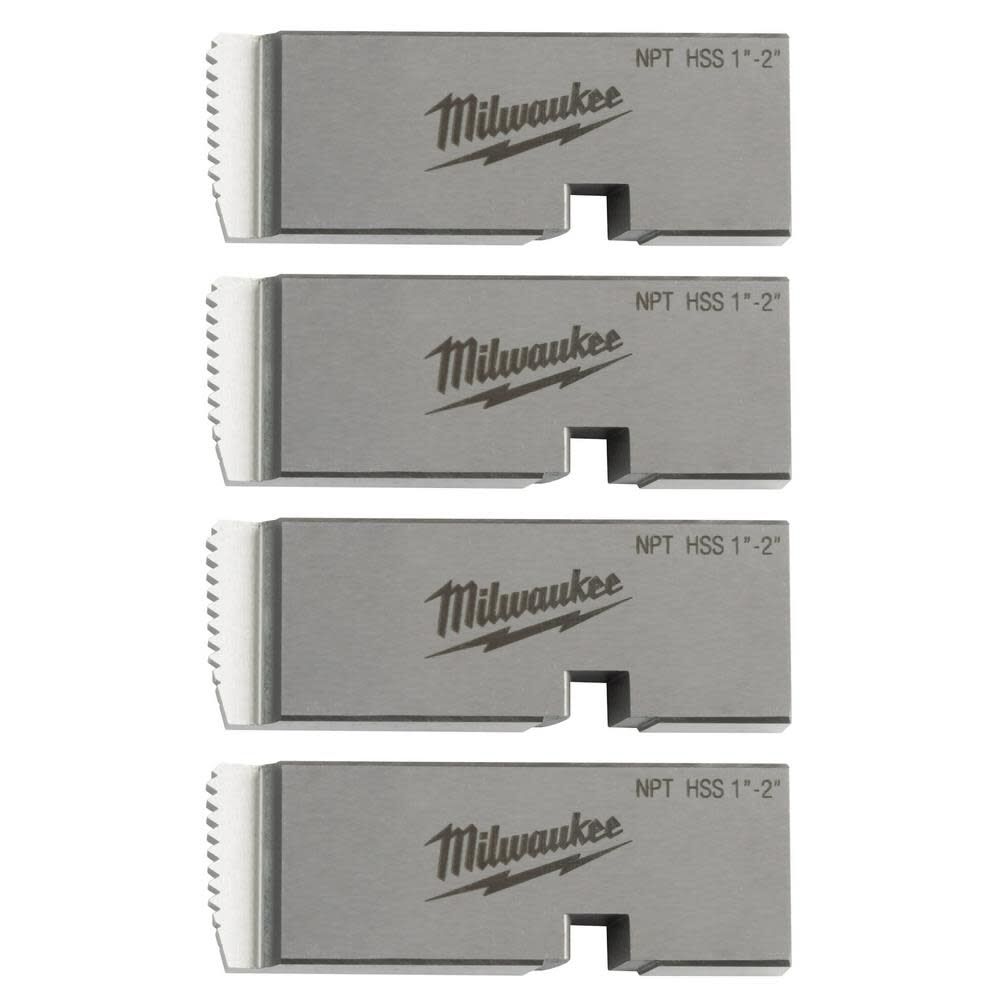 MILWAUKEE 1"-2" HIGH SPEED FOR STAINLESS NPT Universal Pipe Threading Dies