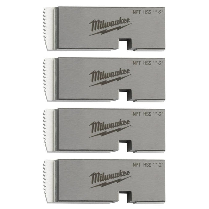 MILWAUKEE 1"-2" ALTA VELOCIDAD PARA Matrices de Roscado de Tuberías Universales INOXIDABLES NPT