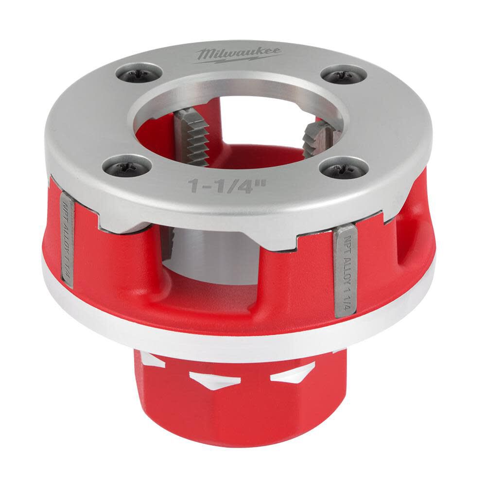 MILWAUKEE 1-1/4" Compact ALLOY NPT Portable Pipe Threading Forged Aluminum Die Head
