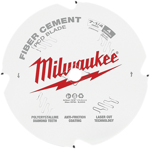 MILWAUKEE 7-1/4" 4T Circular Saw Fiber Cement Blade