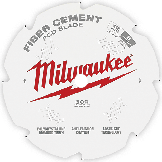 MILWAUKEE 12" 8T Circular Saw Fiber Cement Blade