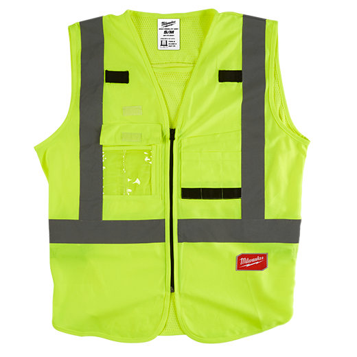 Hi Vis Yellow Safety Vest - S/M