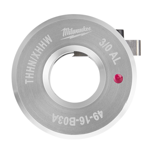 MILWAUKEE 3/0 AWG Cable Stripper Aluminum THHN / XHHW Bushing