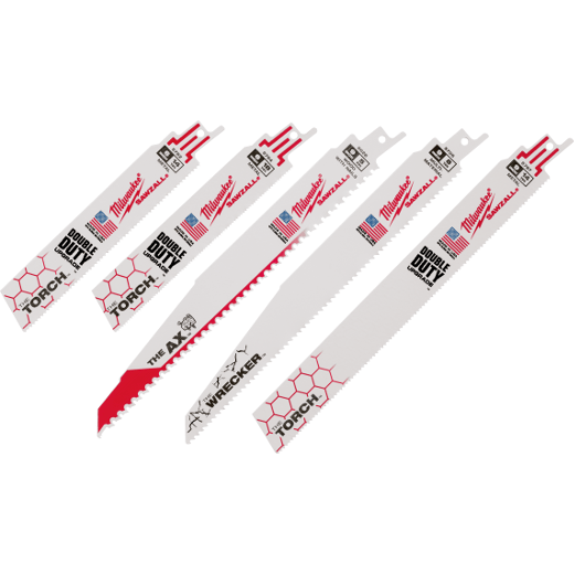 MILWAUKEE 5 PC. SAWZALL® Demolition Blade Set