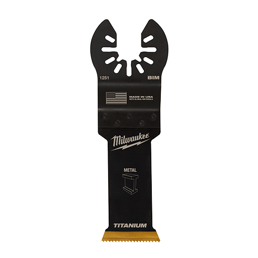 MILWAUKEE 1-1/8" Universal Fit OPEN-LOK™ Titanium Enhanced Bi-Metal Metal Blade (10 PACK)