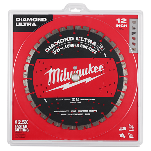 Hoja segmentada MILWAUKEE DIAMOND ULTRA™ de 12"