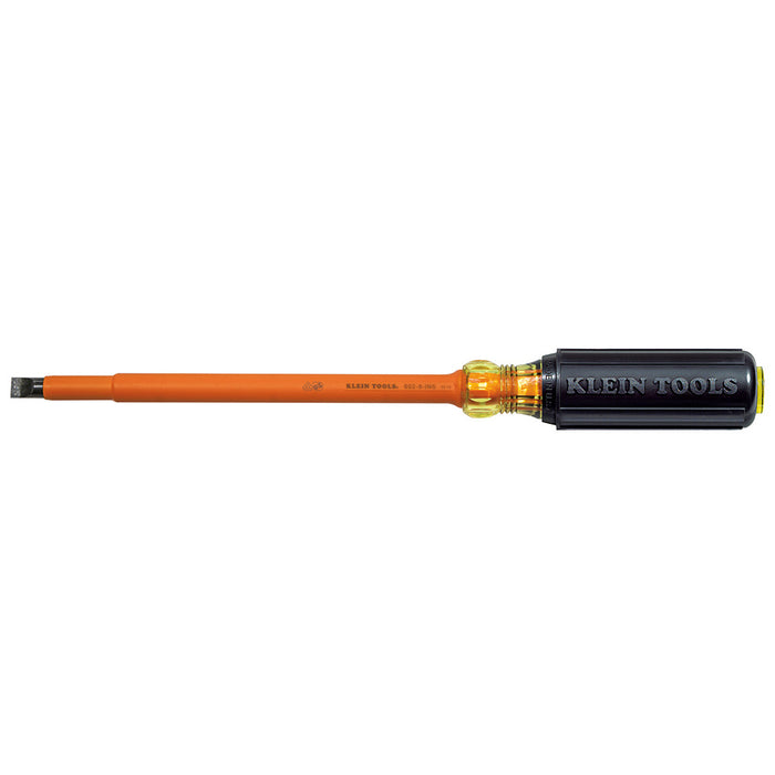 KLEIN TOOLS Insulated Screwdriver, 3/8-Inch Cabinet, 8-Inch