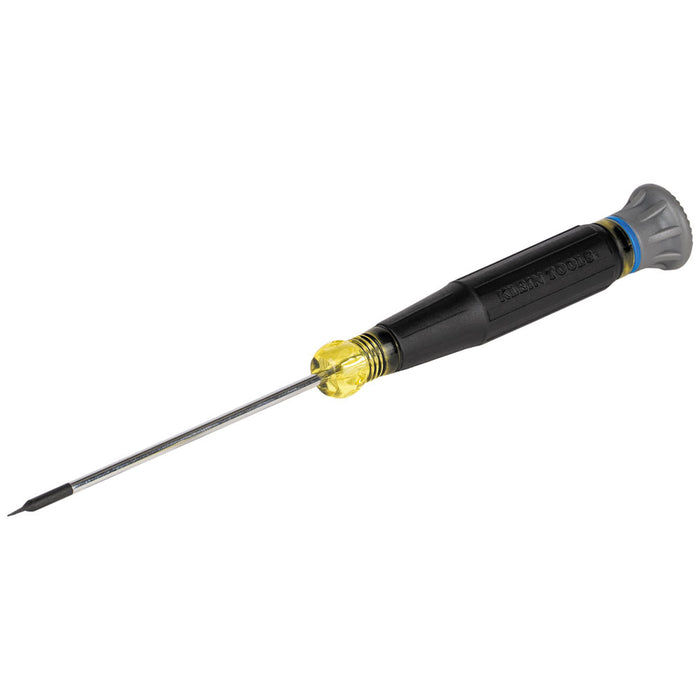 KLEIN TOOLS 3/32-Inch Slotted Precision Screwdriver, 3-Inch Shank
