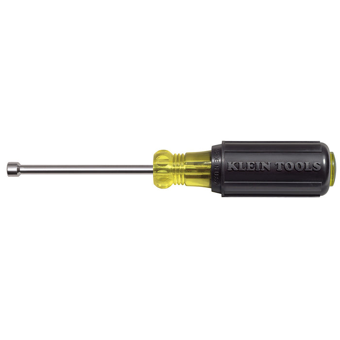 KLEIN TOOLS 3/16-Inch Magnetic Tip Nut Driver 3-Inch Shaft