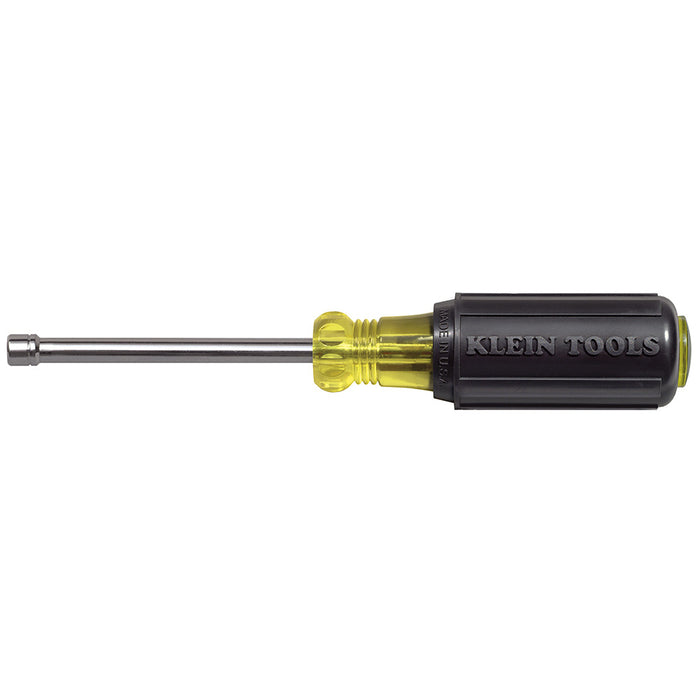 KLEIN TOOLS 4mm Nut Driver, 3-Inch Hollow Shaft, Cushion-Grip‰ã¢